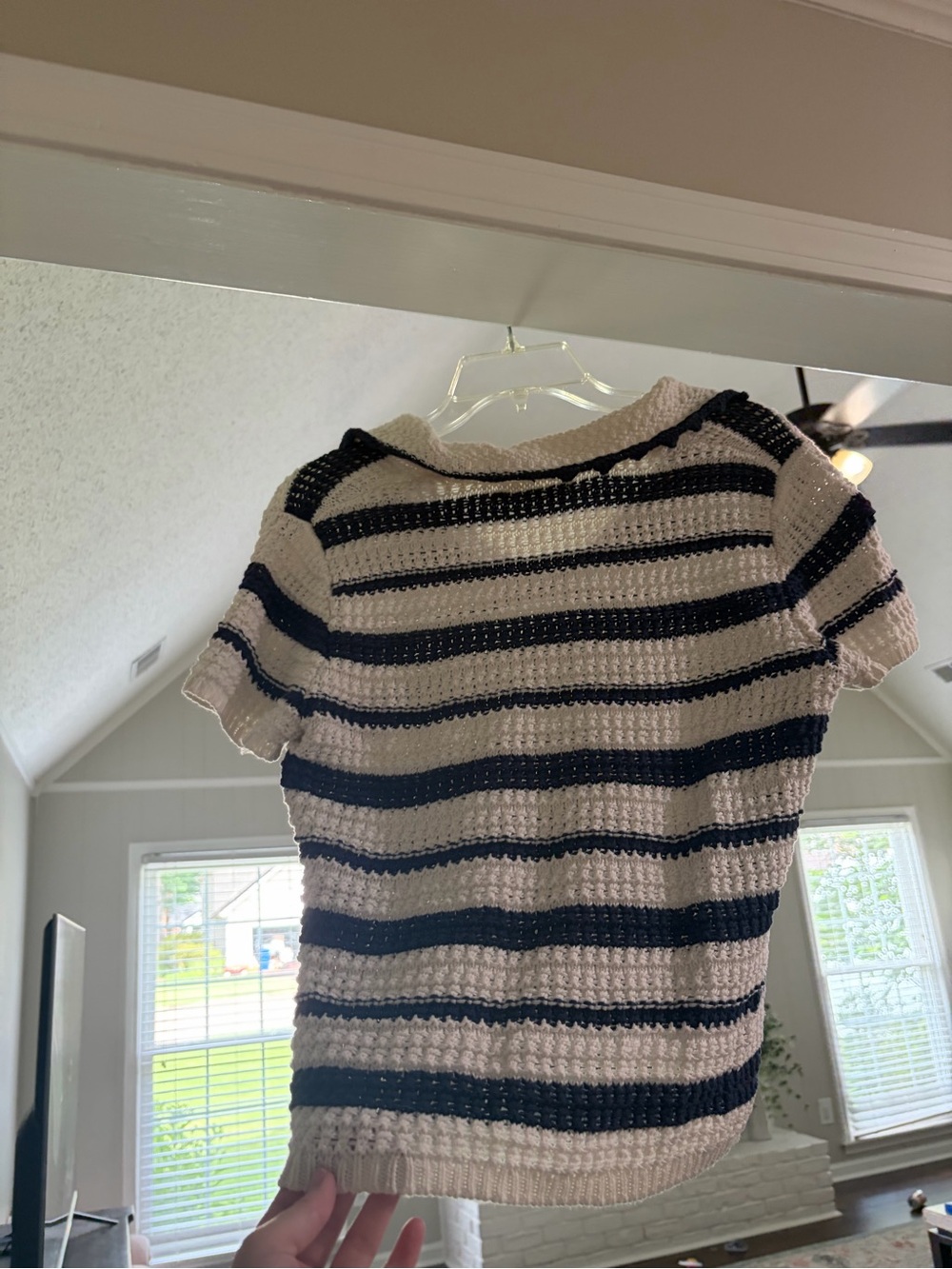 Altar’d State Bowie Stripe Knit Polo - Picture 6 of 8